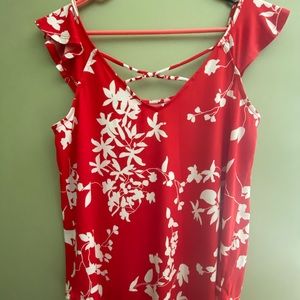 Fayre Lattice Detail Ruffle Sleeve Knit Top